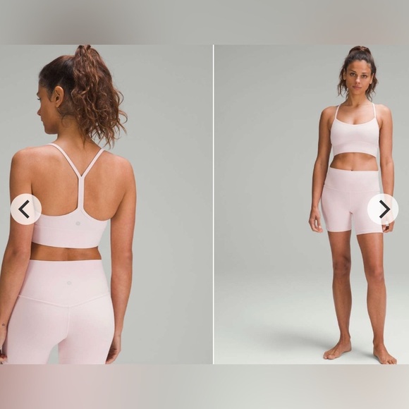 Lululemon Flow Y Nulu Longline Bra *Light Support, A–C CupsFlush Pink Size 4 - Picture 7 of 9